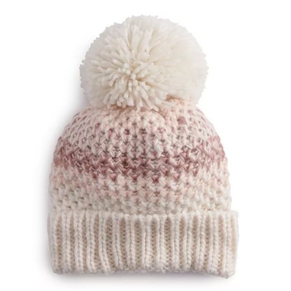 LC Lauren Conrad Accessories - 🥳 2 x HP! 🥳 Lauren Conrad Pom Pom Beanie Hat